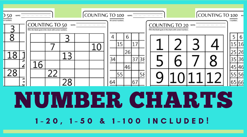 Fill In The Blank Number Chart To 100