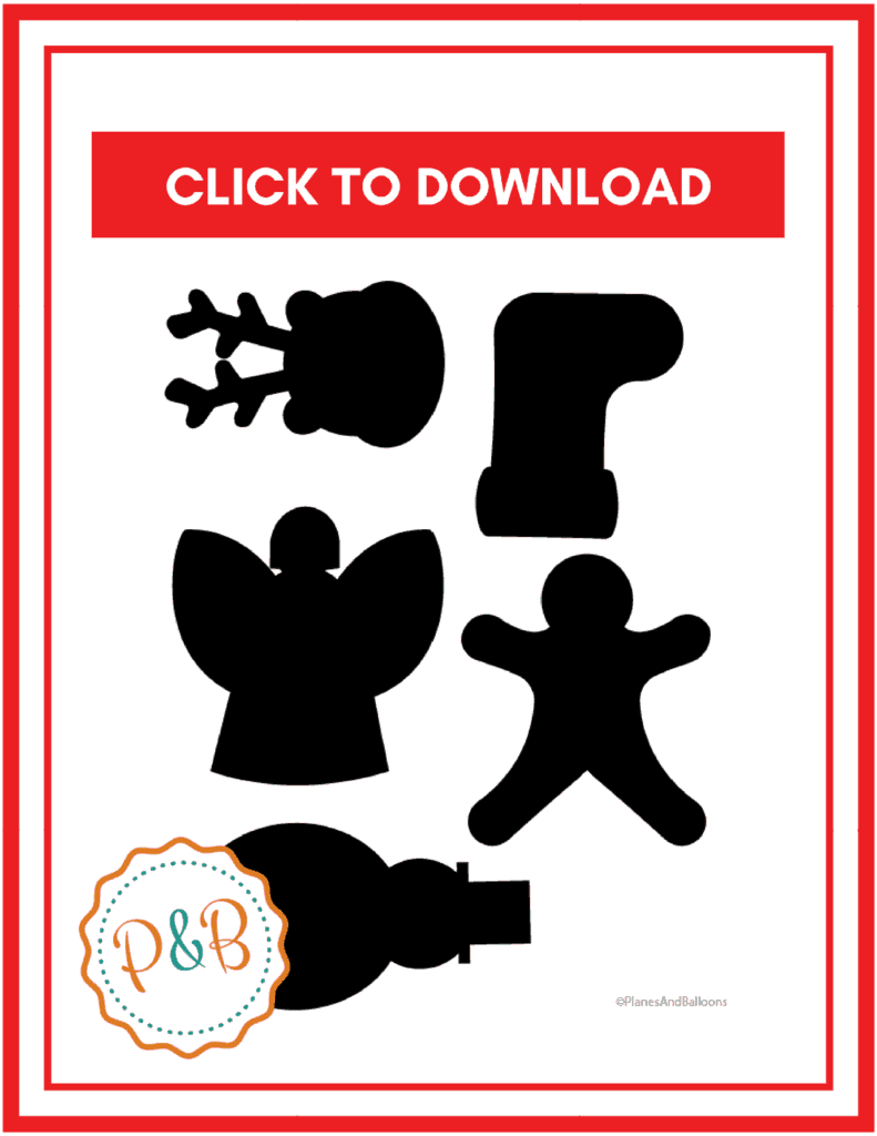 Free printable Christmas templates- printable Christmas templates for activities with your kids this holiday season. #christmas