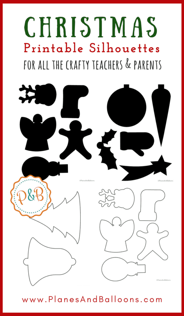 Free printable Christmas templates- printable Christmas templates for activities with your kids this holiday season. #christmas