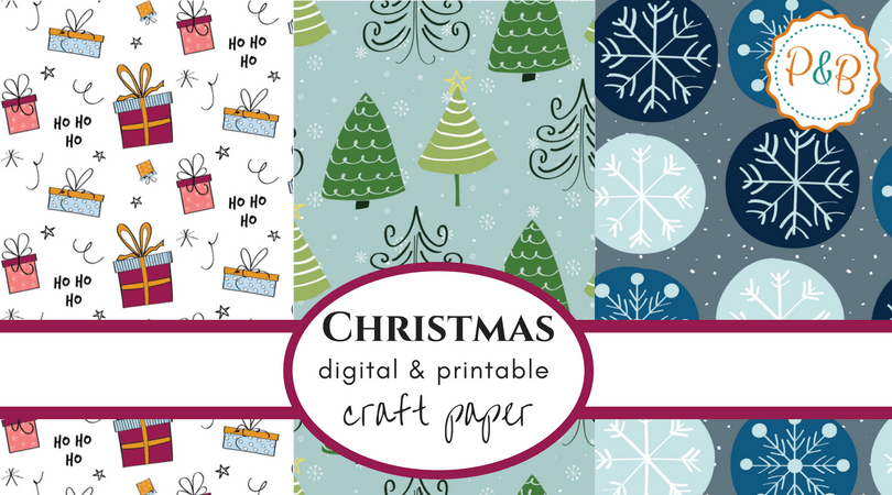 Christmas digital paper for your creative holiday projects for FREE