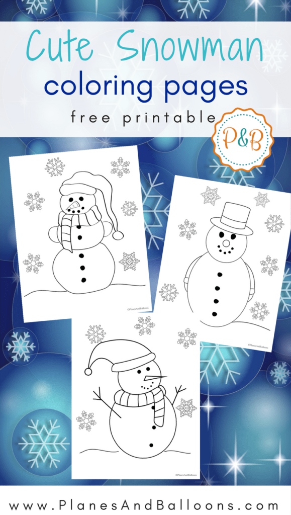 snowman coloring pages