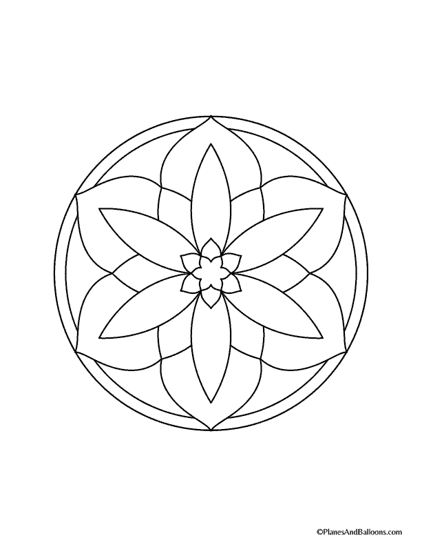 Easy mandala coloring pages that you'll actually want to color