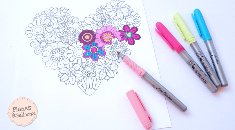 heart coloring sheet