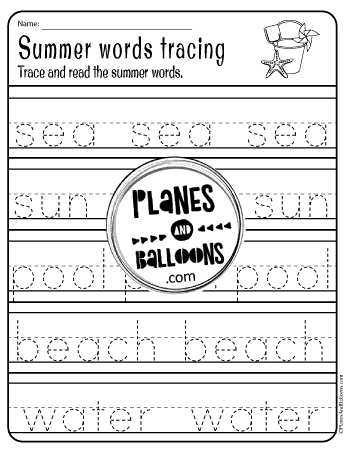 summer worksheets kindergarten