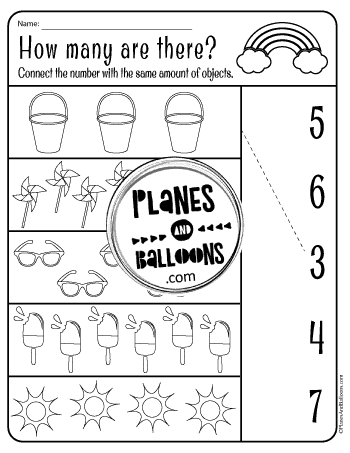 summer worksheets kindergarten