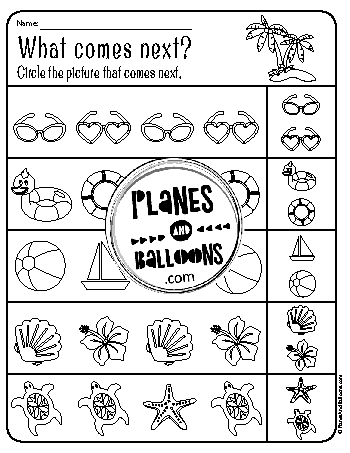 summer worksheets kindergarten