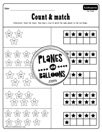 ten frames kindergarten