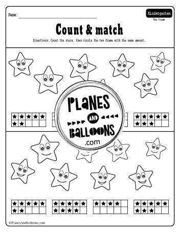 ten frames kindergarten