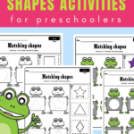 Fun free printable shapes worksheets for preschool - cut and paste worksheets for preschool.