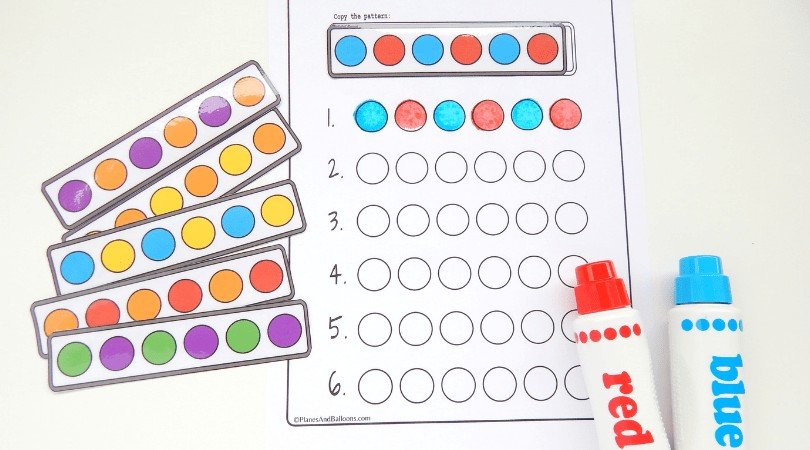 Dot marker patterns for preschoolers