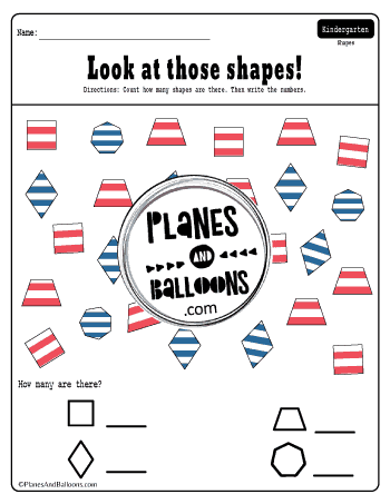 Dr. Seuss shapes worksheets