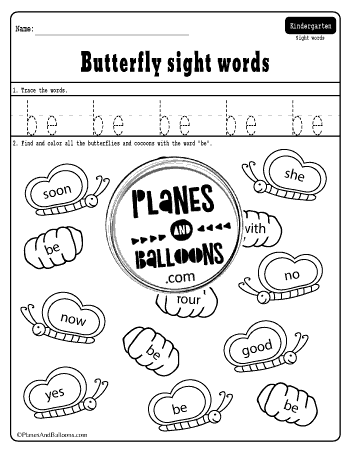 Spring sight words