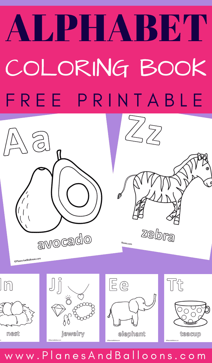 Alphabet Coloring Book - Planes & Balloons Let's Make Learning Fun! Alphabet Coloring Book - Planes & Balloons Let's Make Learning Fun!