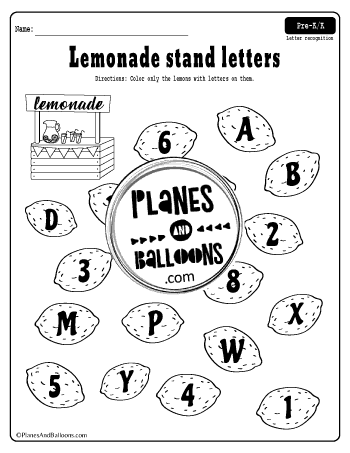 summer letter recognition worksheets