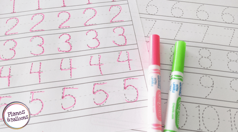 tracing letters and numbers worksheets