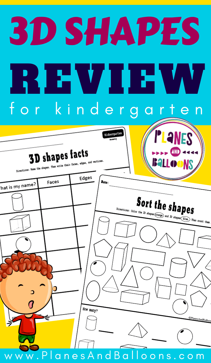 Free Printable 3d Shapes Worksheets For Kindergarten - Free Printable 3d Shapes Worksheets For Kindergarten