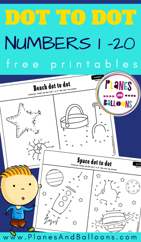 Easy Dot To Dot Printables 1 10 And 1 20 For Preschool And