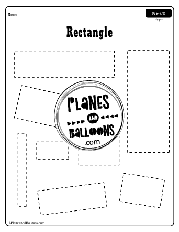 Tracing shapes worksheets pdf
