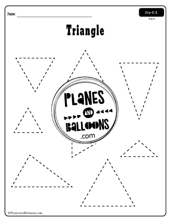 Tracing shapes worksheets pdf