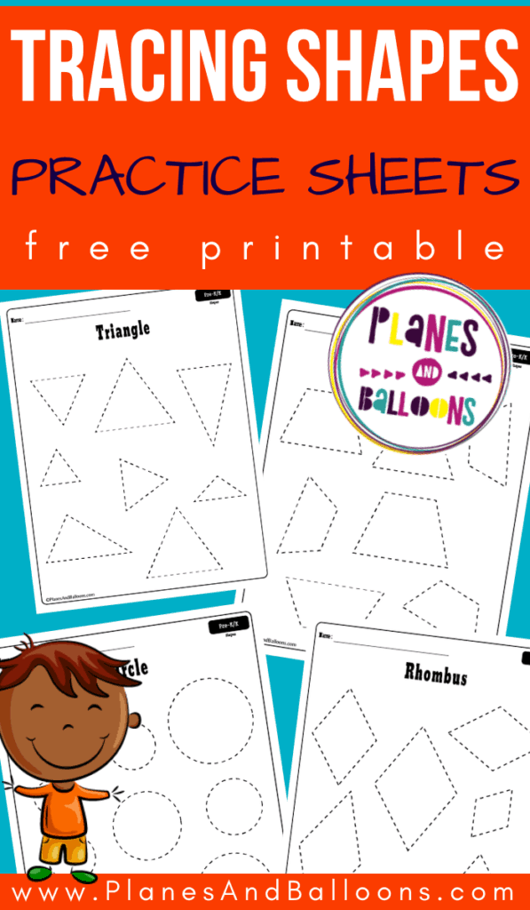 Tracing shapes worksheets pdf