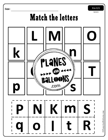 upper and lowercase letter match
