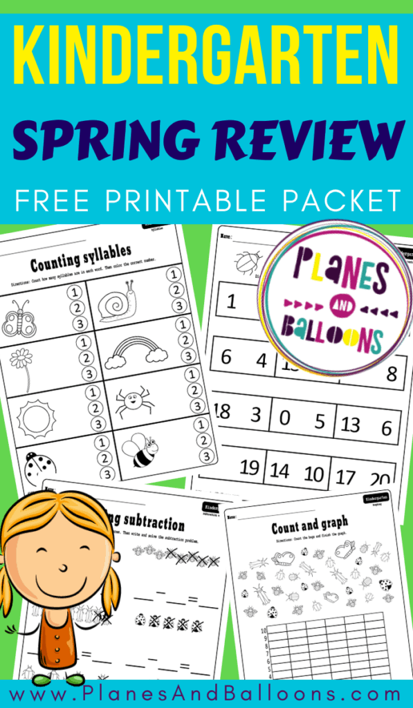 kindergarten review packet pdf