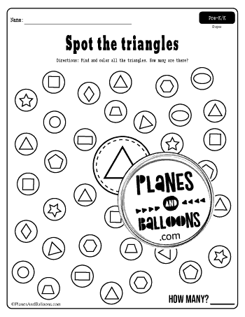 spot and dot shapes free printable