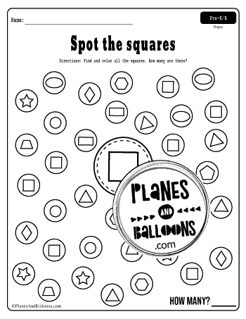 spot and dot shapes free printable