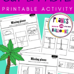 missing pieces cut and paste activity