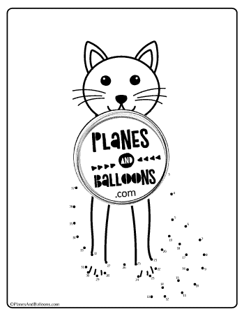 connect the dots 1-40 cat
