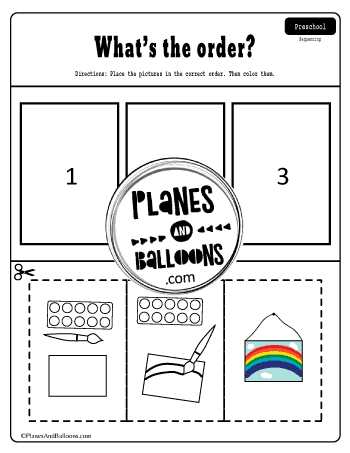 how we paint a picture sequencing worksheet