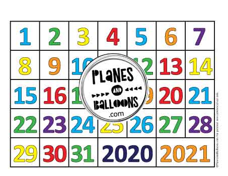 31 calendar days for circle time