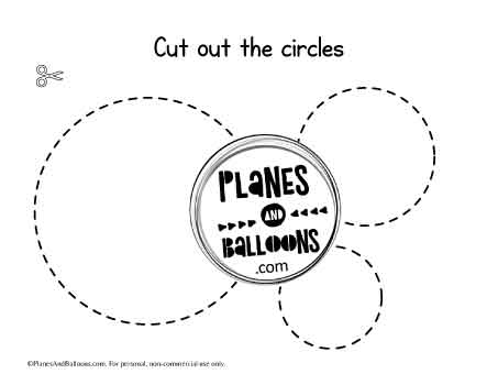 Dotted circles to cut out