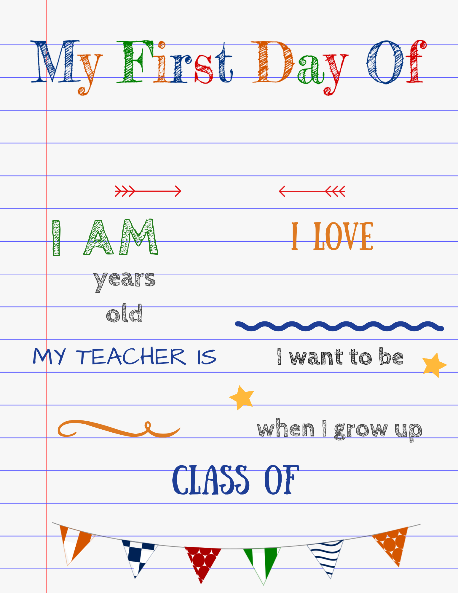 Editable first day of school signs to edit and download for FREE!