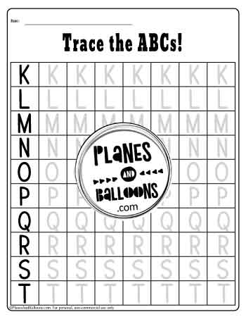 Capital letters tracing worksheet