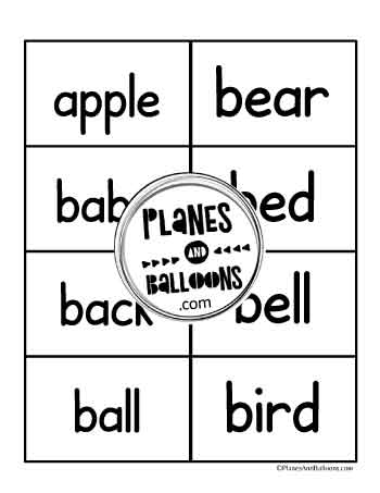Dolch sight words nouns flashcards