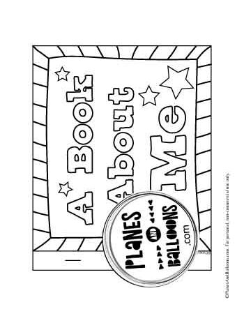 Front page of All about me Booklet Worksheets - A book about me