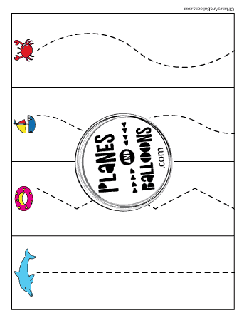 cutting lines summer worksheets for preschool