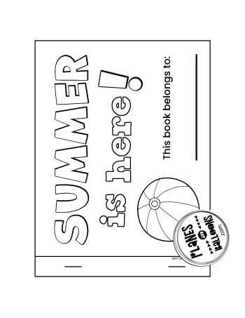 Summer easy reader mini book cover